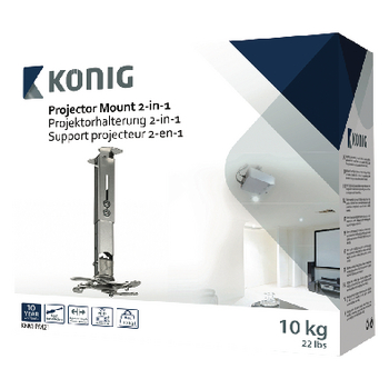 KNM-PM21 Projector plafondbeugel muurbeugel draai- en kantelbaar 10 kg Verpakking foto